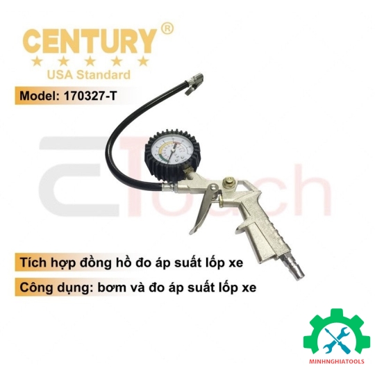 Tay bơm đồng hồ dạng súng Century 170327-T 