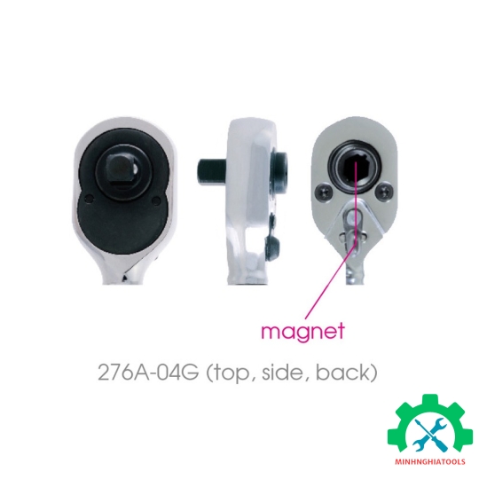 Cần siết tự động 1/4 hai đầu Kingtony 276A-04G (vặn tuýp + vặn vít) 