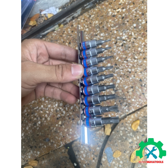 Bộ tuýp lục giác sao 1/4 Kingtony 2109PR 9 chi tiết T8-T40 