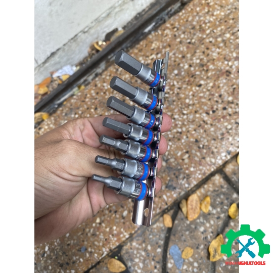 Bộ tuýp lục giác 1/4 Kingtony 2127PR 7 chi tiết H3-H10 