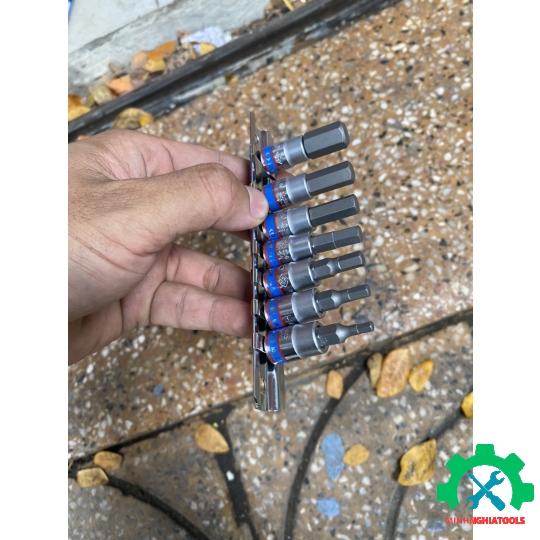 Bộ tuýp lục giác 1/4 Kingtony 2127PR 7 chi tiết H3-H10 