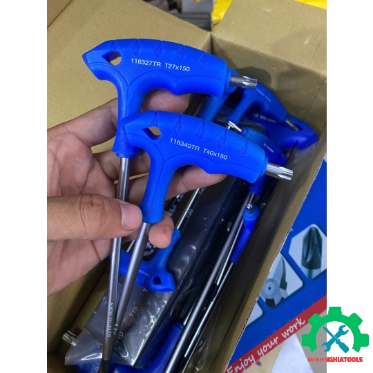 Bộ lục giác sao chữ T Kingtony 22319TR 9 chi tiết có đế sắt