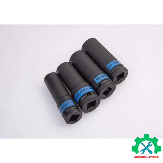 Bộ tube 1/2 inch 25 chi tiết đen dài 77mm CR-MO Kingtony (8-36mm) 9-4435MP