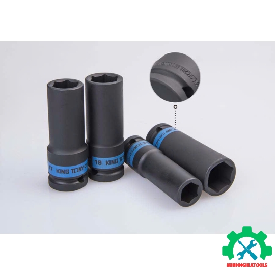 Bộ tube 1/2 inch 25 chi tiết đen dài 77mm CR-MO Kingtony (8-36mm) 9-4435MP