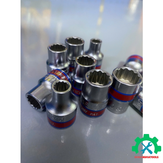Tuýp  hệ inch chân cấm 3/8" Kingtony 3330S, Kích thước lẽ 1/4- 1/2mm