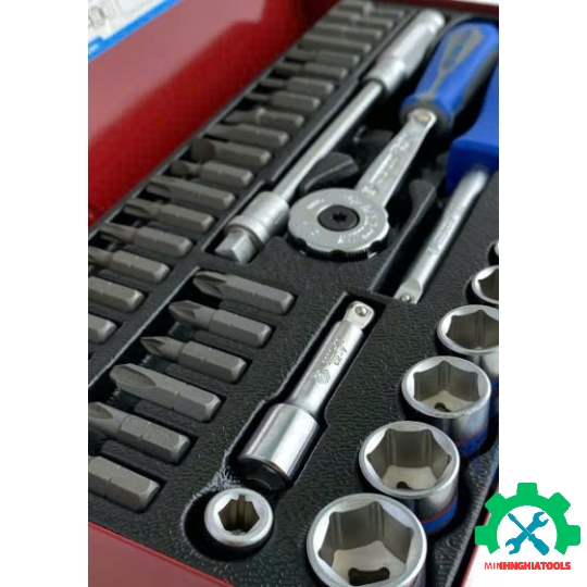 Bộ tuýp 1/4 inch 45 chi tiết hệ mét Kingtony 2575MR 