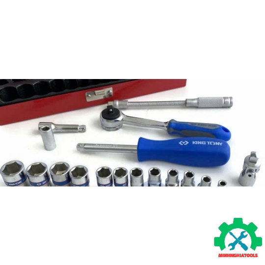 Bộ tuýp 1/4 inch 45 chi tiết hệ mét Kingtony 2575MR 