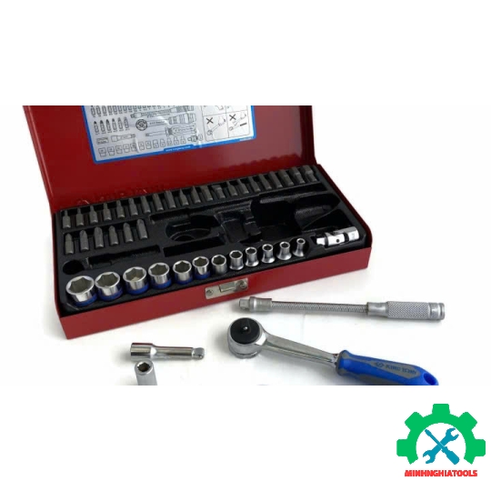 Bộ tuýp 1/4 inch 45 chi tiết hệ mét Kingtony 2575MR 