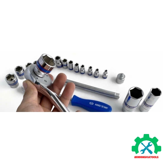 Bộ tuýp 1/4 và 3/8 inch Kingtony 5022MR 21 chi tiết 
