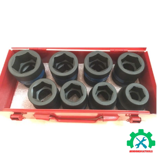 Bộ tuýp 1 inch  8 chi tiết loại 6 cạnh Kingtony 8410MP