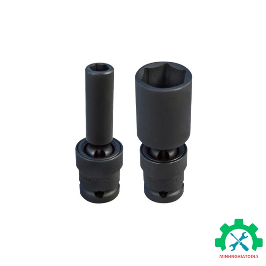Tuýp 1/2" đen lắc léo vặn bulong góc hẹp Kingtony 4A55M, Kích thước lẽ 10-24mm