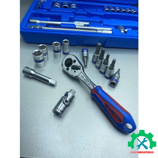 Bộ tuýp 1/4 Kingtony ST2346MR có 46 chi tiết 