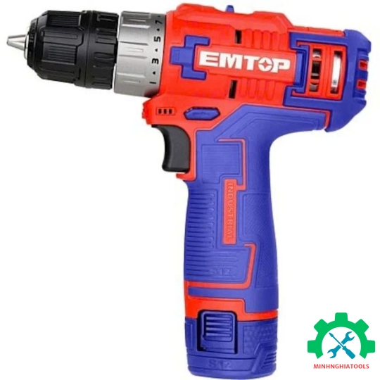 Máy khoan 3 chức năng dùng pin EMTOP 12V ECDL12620